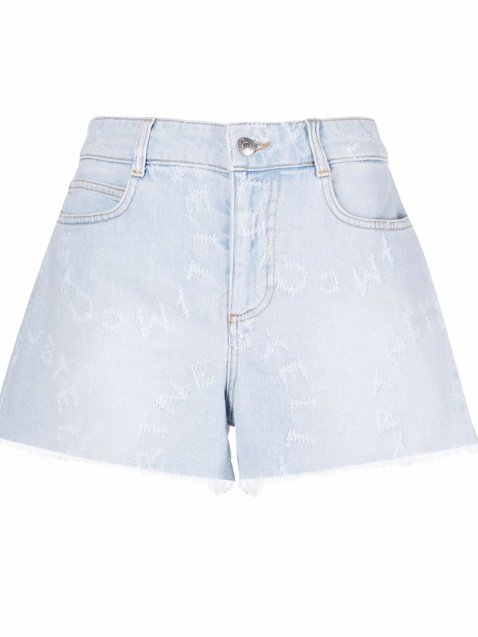 Cheap Women Stella Stella Logo McCartney denim shorts 0729